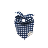 CLASSIC NAVY CHECK BANDANA