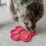 PAW PRINT LICK MAT-PINK