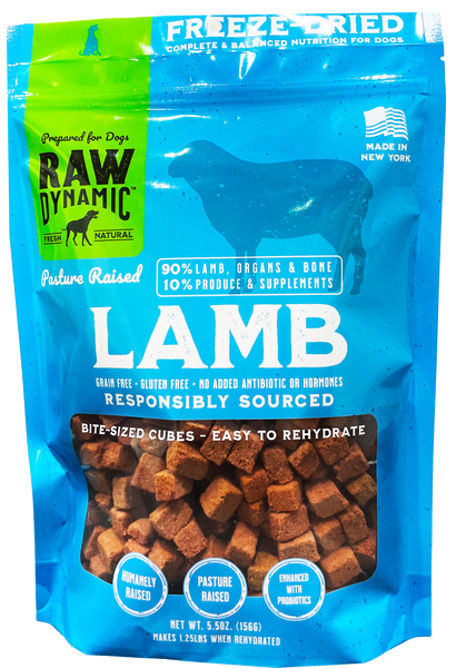 RAW DYNAMIC LAMB FREEZE DRIED RAW