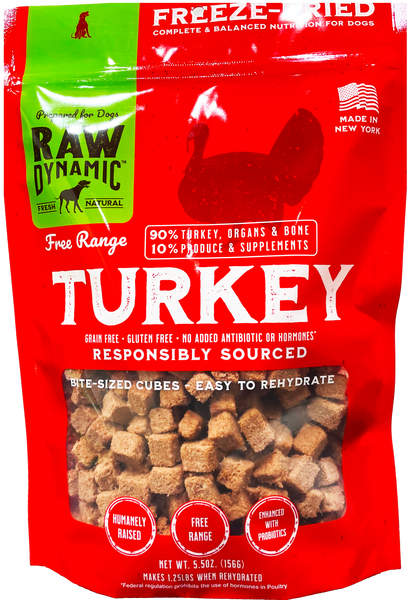 RAW DYNAMIC TURKEY FREEZE DRIED RAW