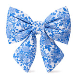 BLUE ROSES DOG BOW