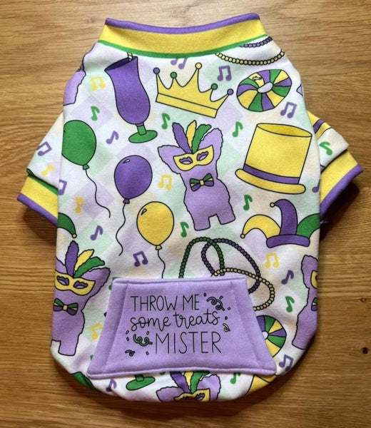 Throw me treats Mardi Gras Shirt