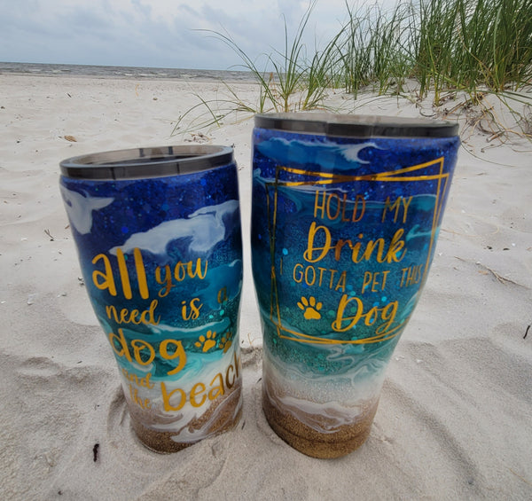 Dog Lovers Beach Tumblers