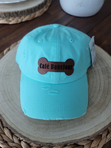 Cafe BoneJour Hat- LT Aqua