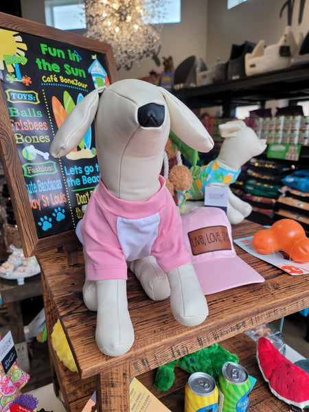 Pink Raglan Bay Dog Shirt