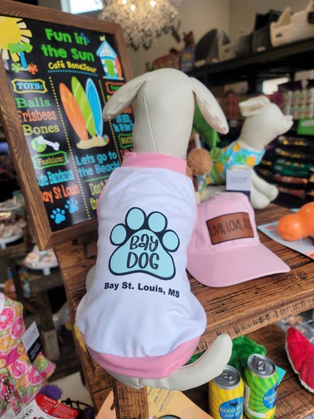 Pink Raglan Bay Dog Shirt