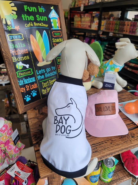 Black Raglan Bay Dog Shirt