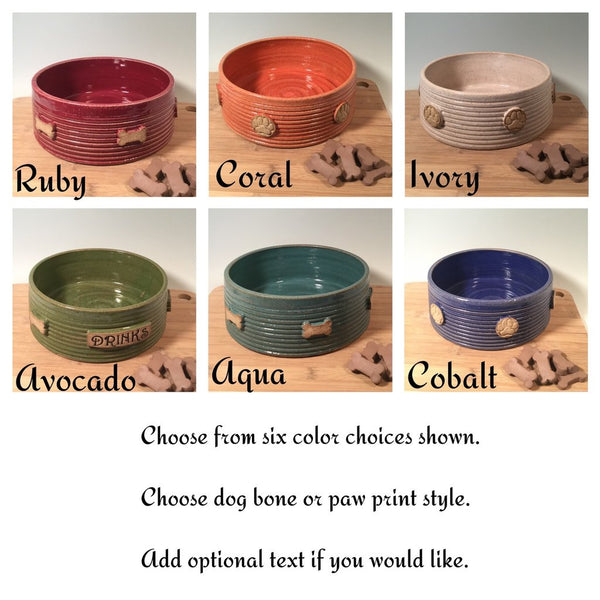 Hand Thrown Pottery- Pet Bowls