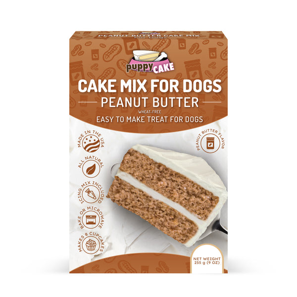 Puppy Cakes Cake Mix -Peanut Butter