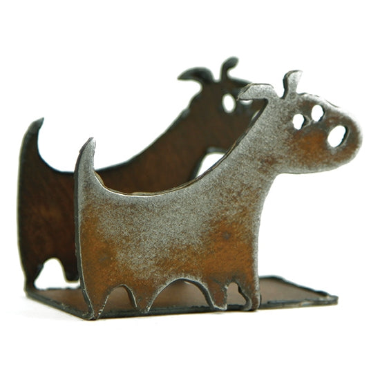 Rustic Dog Business card Holder