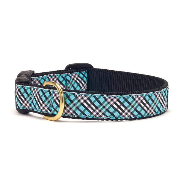 Aqua Plaid Collar