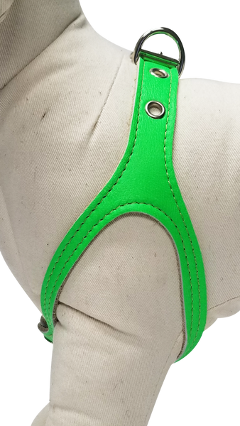 Neon Green Leather Harness