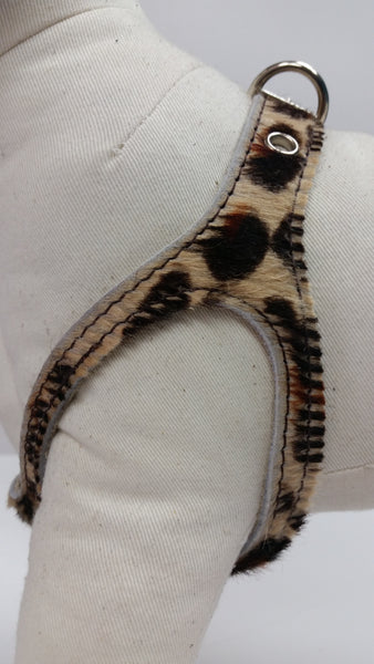 Leopard Hair Leather Harness