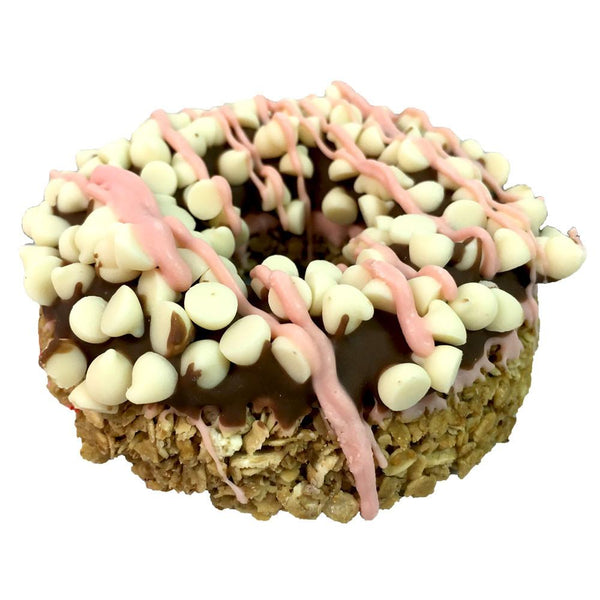 Carob Covered Strawberry Donut