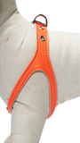 Neon Orange Leather Harness