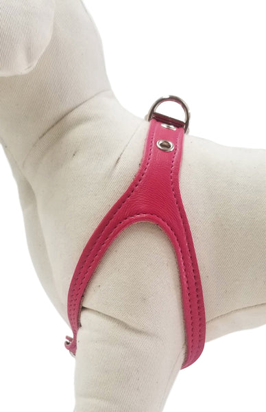 Rose Petal Pink Leather Harness
