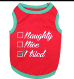 Naughty Nice Dog Shirt