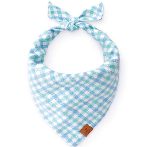CORNFLOWER GINGHAM BANDANA