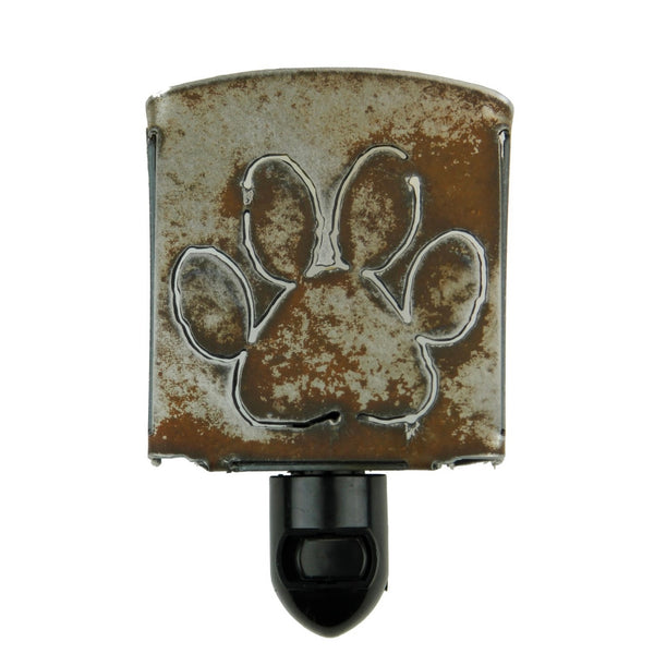 Rustic Dog Paw Nightlight