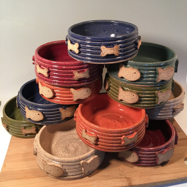 Hand Thrown Pottery- Pet Bowls