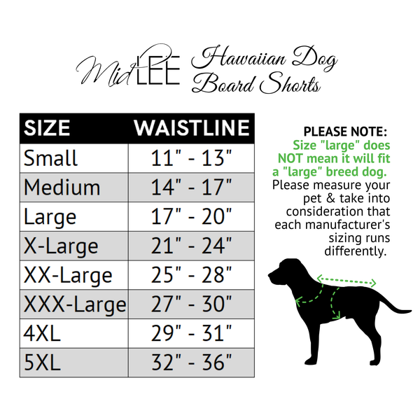 Hawaiian Dog Board Shorts