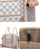 Designer Check Pet Carrier