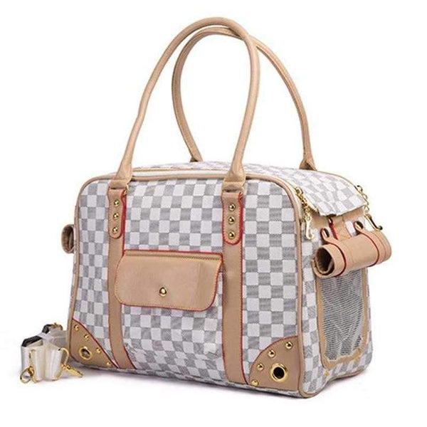Designer Check Pet Carrier
