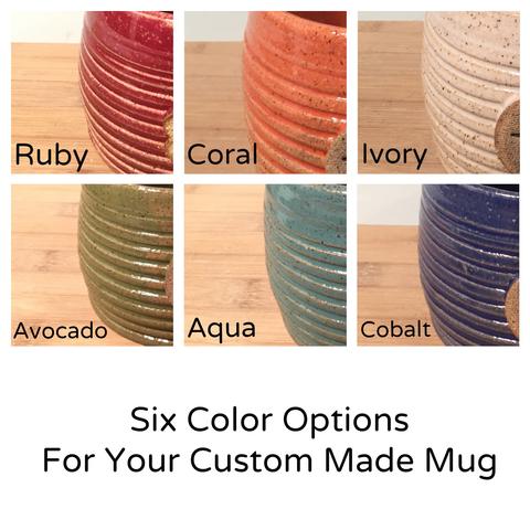 Hand Thrown Pottery-Dog Bone Mug