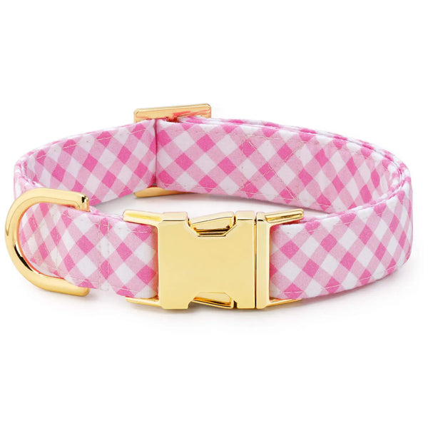 PINK GINGHAM COLLAR