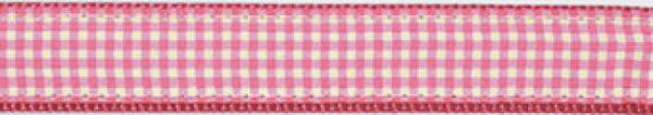 PINK GINGHAM MARTINGALE DOG COLLAR