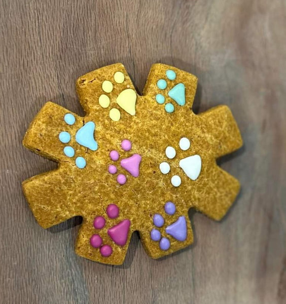 ORGANIC PAWPRINT SNOWFLAKE