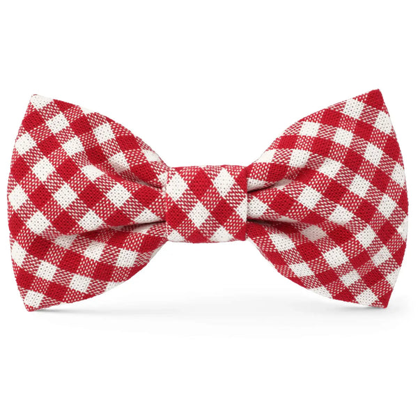 RED GINGHAM  BOW TIE