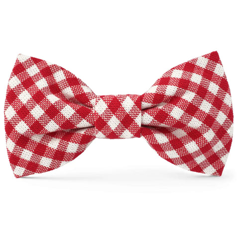 RED GINGHAM  BOW TIE