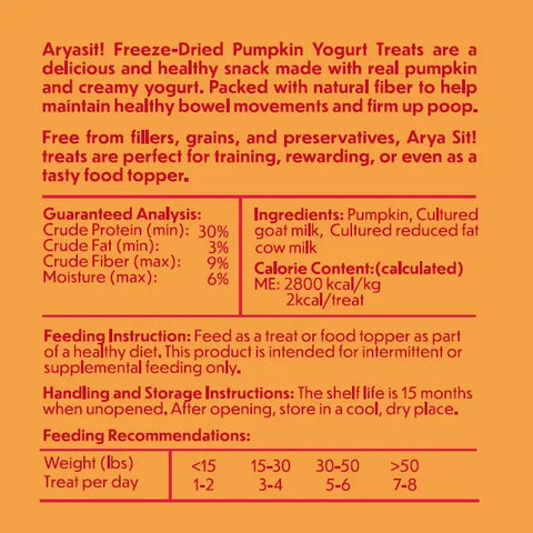 Freeze-Dried Pumpkin Yogurt