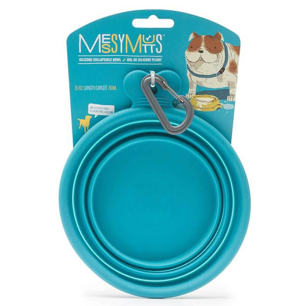 MESSY MUTTS COLLAPSIBLE TRAVEL BOWL