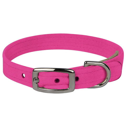 Ultrasuede Collar-Sapphire Pink