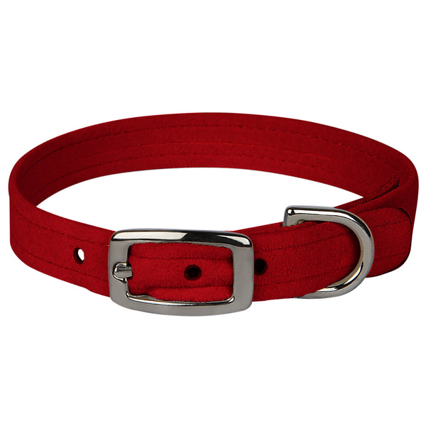 Ultrasuede Collar- RED