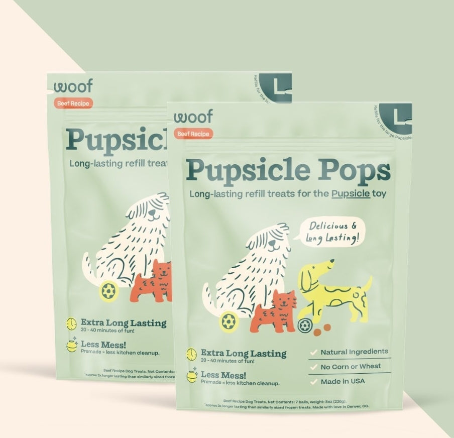 Woof The Pupsicle Pops Dog Treats Small / Chicken PB