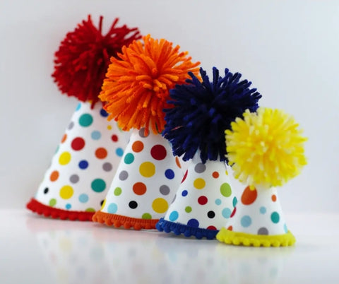 White Dots Party Hat