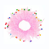 PARTY POM COLLAR-PINK