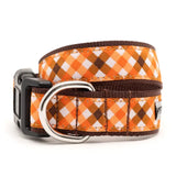 FALL CHECK DOG COLLAR