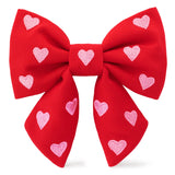 HEARTS DOG BOW