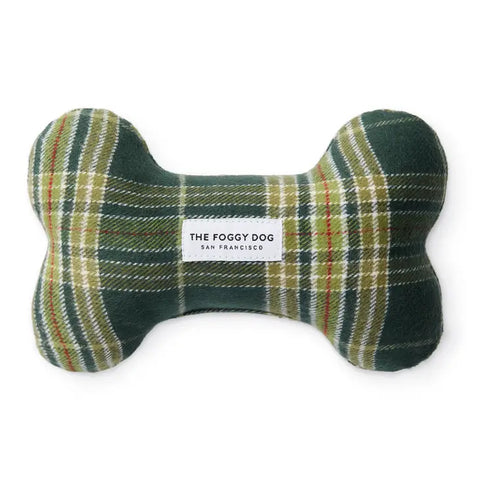 MOSSY PLAID DOG BONE