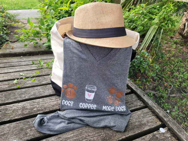 Dogs Coffee More Dogs T Shirt