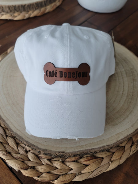 Cafe BoneJour Hat-White