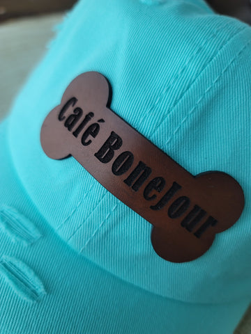 Cafe BoneJour Hat- LT Aqua