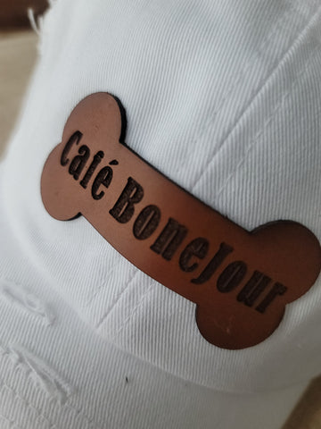 Cafe BoneJour Hat-White