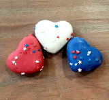 USA Mini hearts -Set of 3