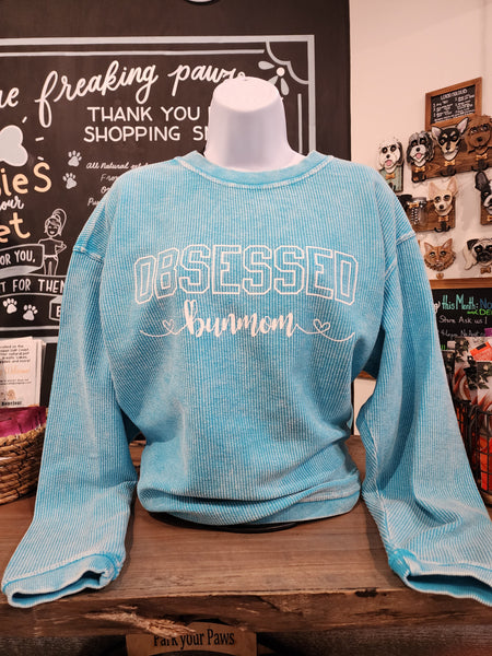Obsessed BUNMOM Ribbed Sweatshirt