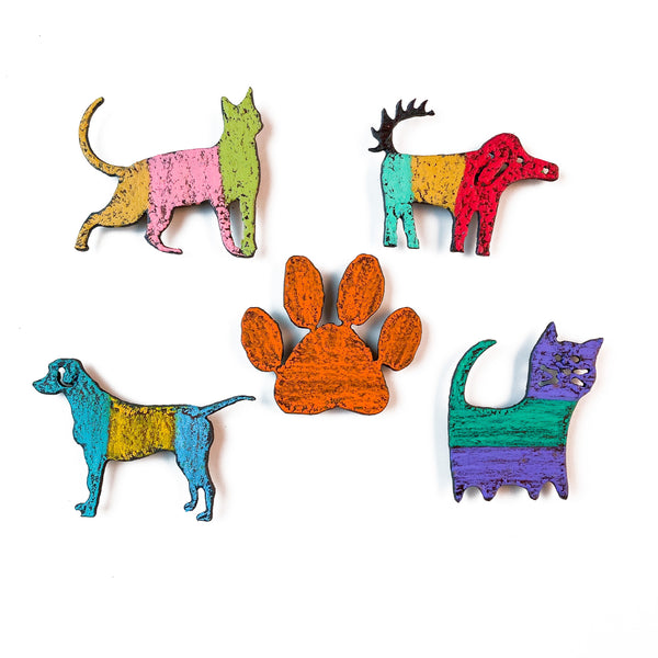 Recycled Metal Pet Magnets
